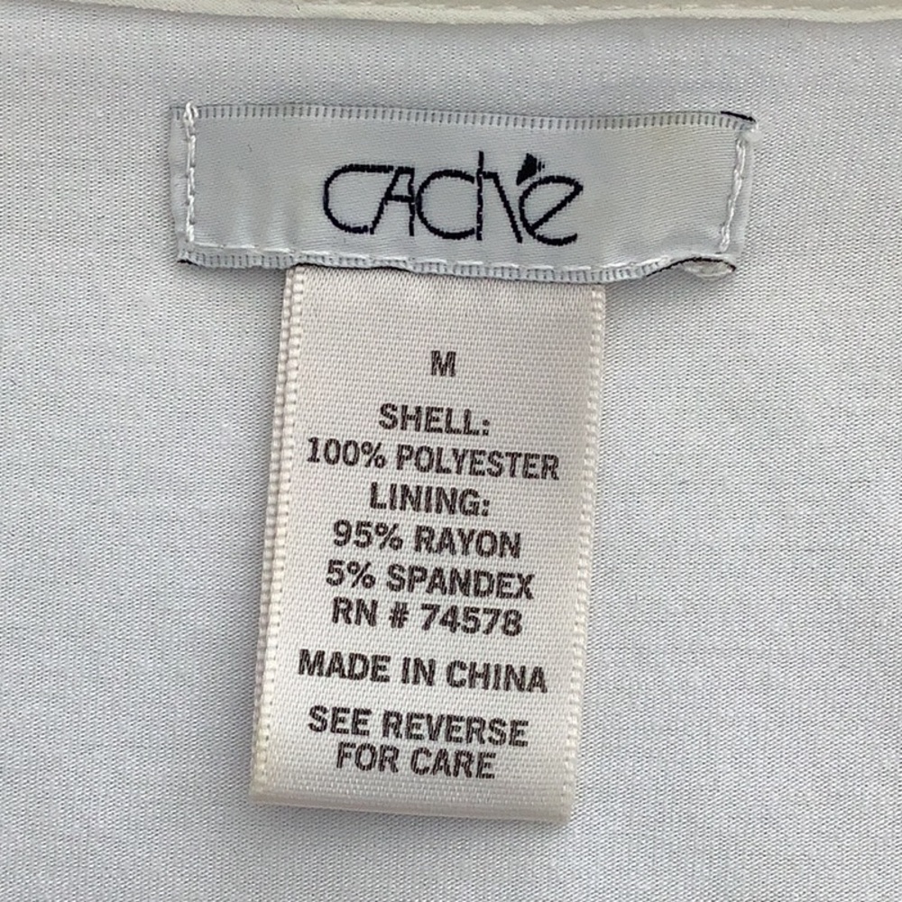 Cache Sheer Cream Color Top - image 7